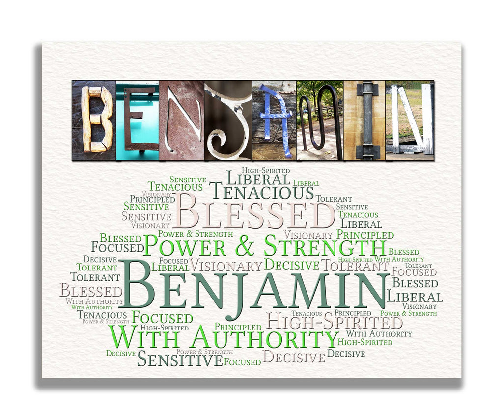 Benjamin Name Meaning Gift Idea for Birthday Christmas New Baby