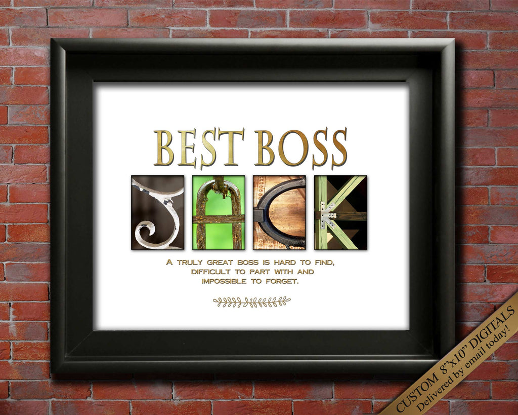 Best Boss Gift Printable Alphabet photography