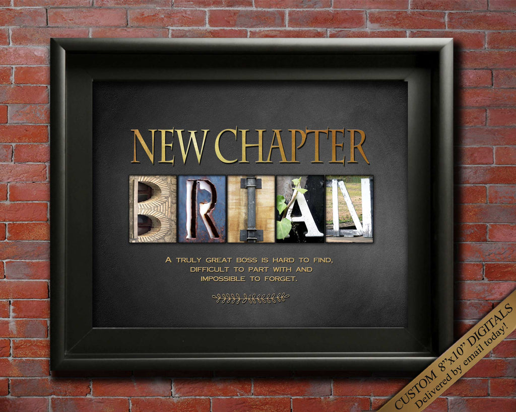 Boss Gift New Chapter Printable Alphabet photography