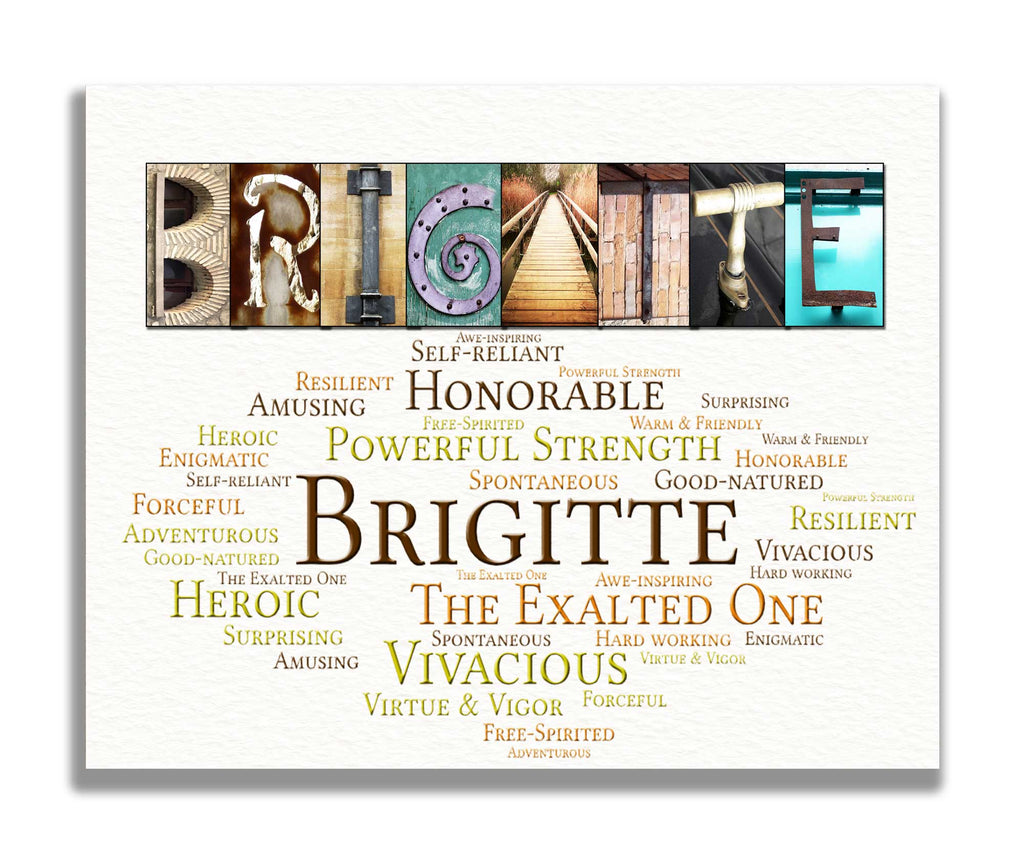 Brigitte Girls First Name Meaning Print 