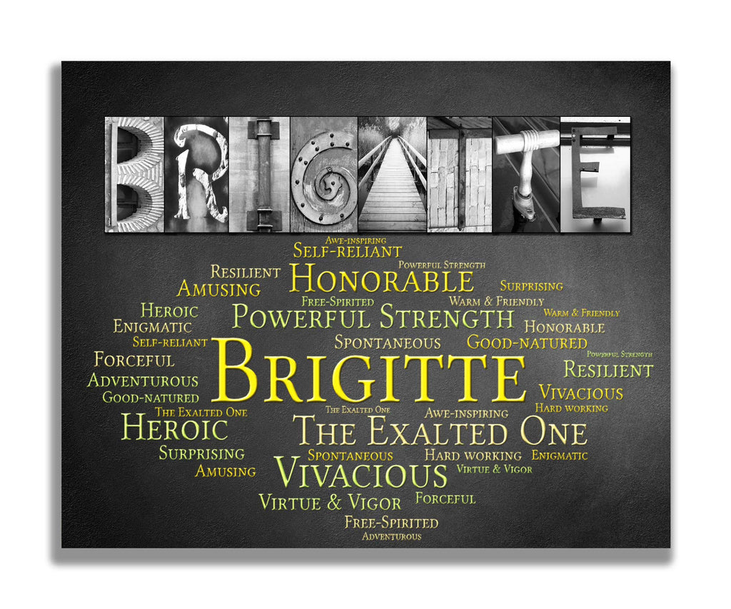 Brigitte Girls First Name Meaning Print 