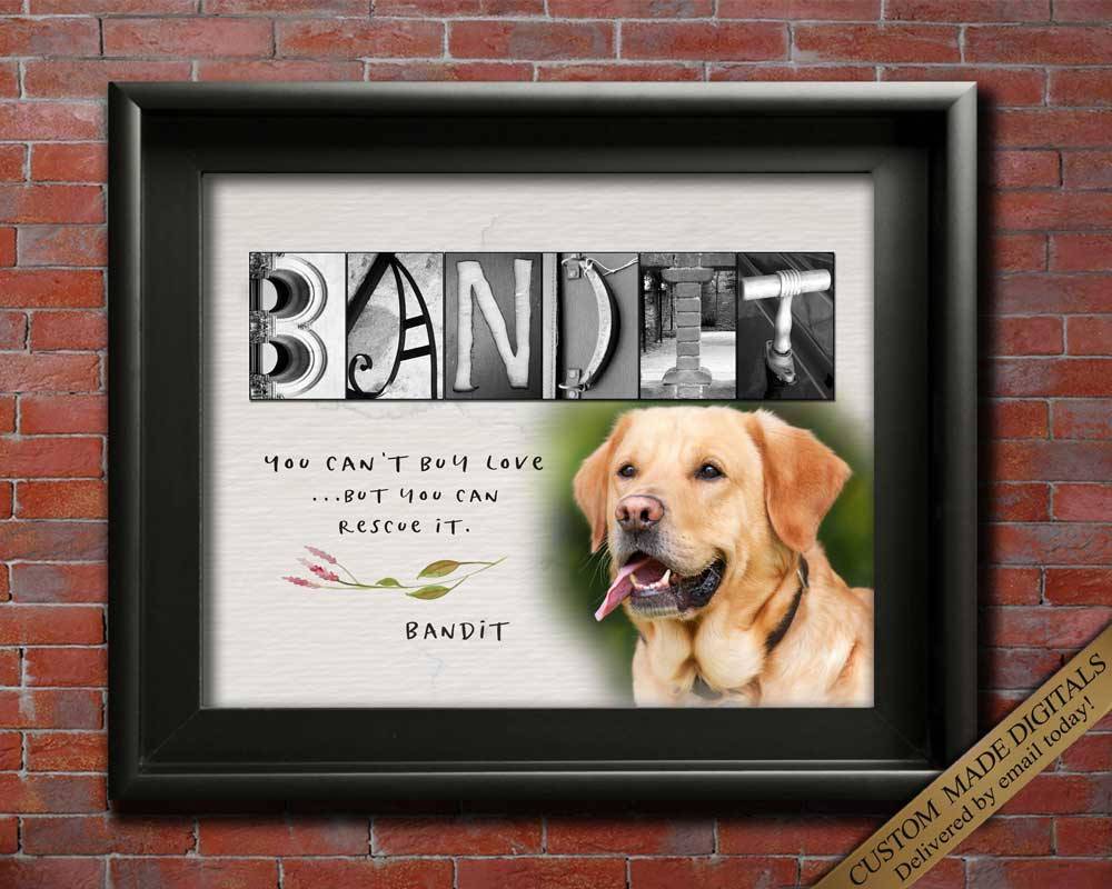 Customized Dog Art Gift wall art