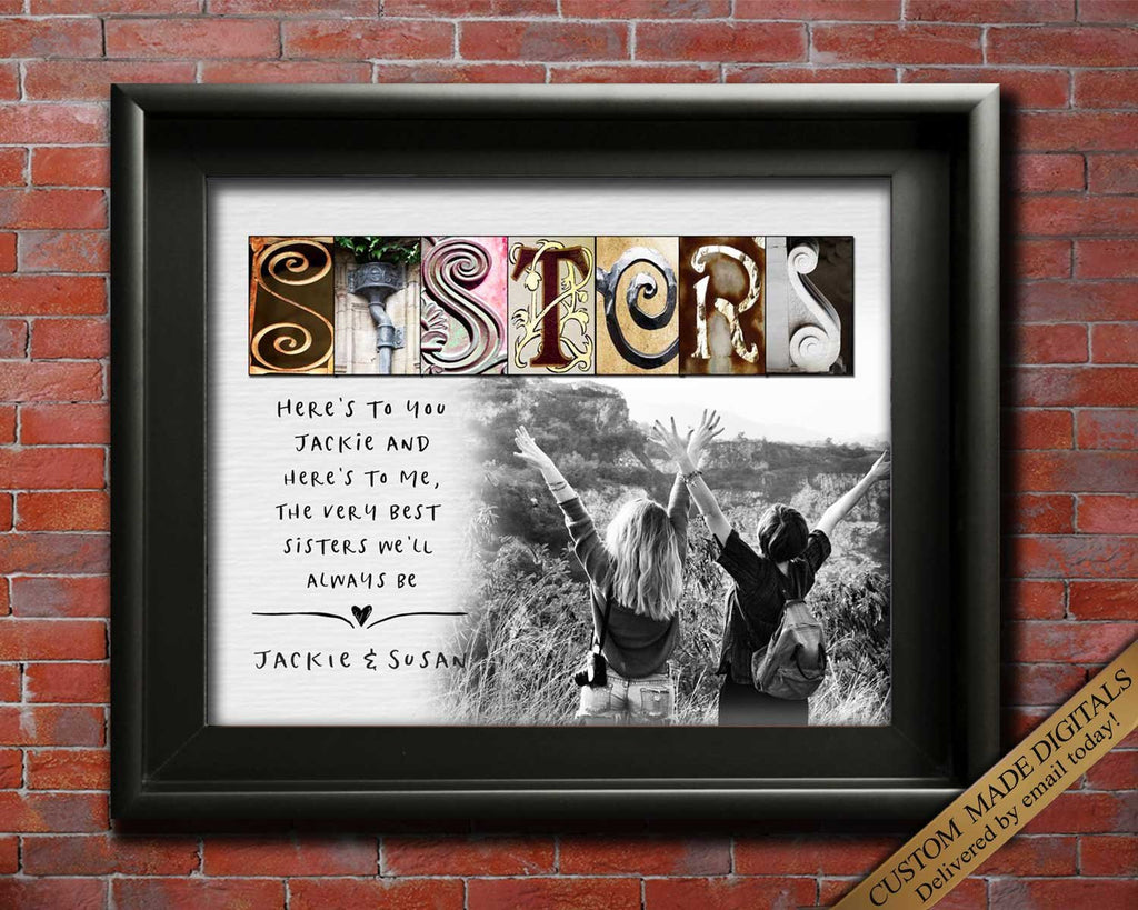 Customized Sisters Gift Ideas with photo