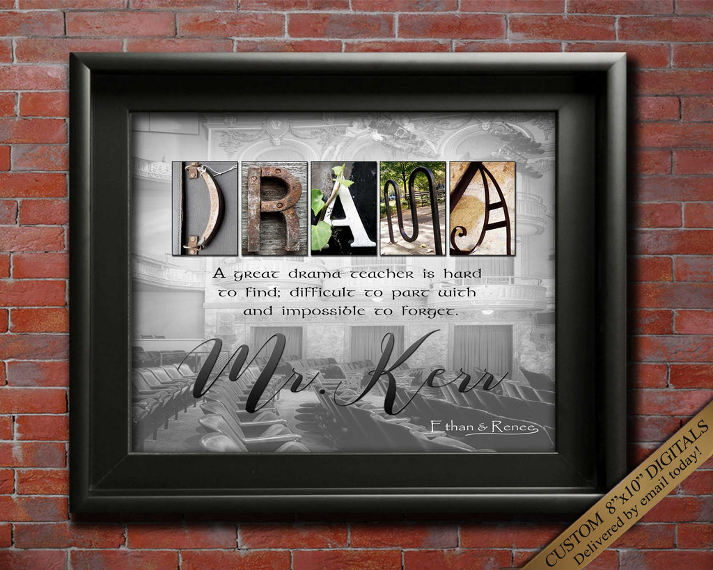 Personalized Drama Teacher Gift