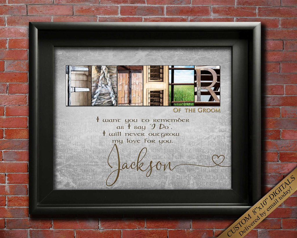 Custom Gift to Dad from son on wedding day