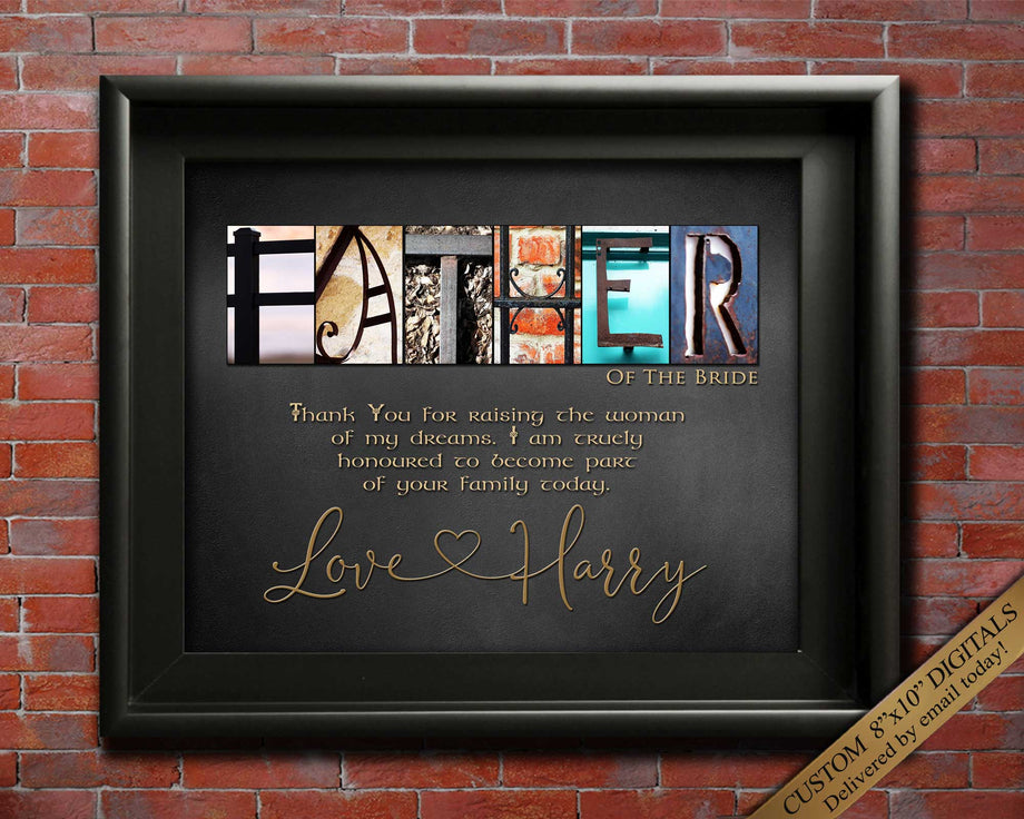 Wedding Day Wedding Gift For Father In Law Wedding Day Father Of