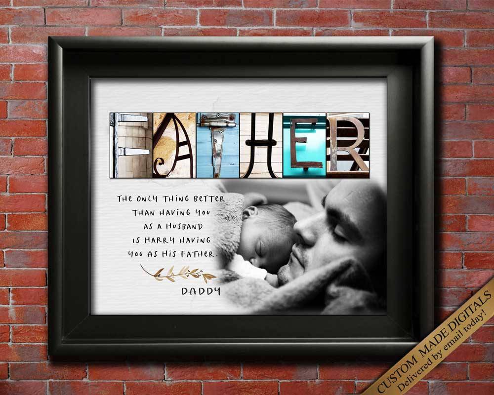 Father photo gift for Christmas