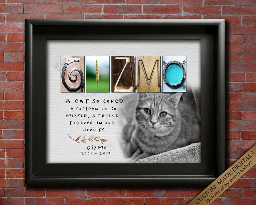 Gift for Cat Memorial personalized