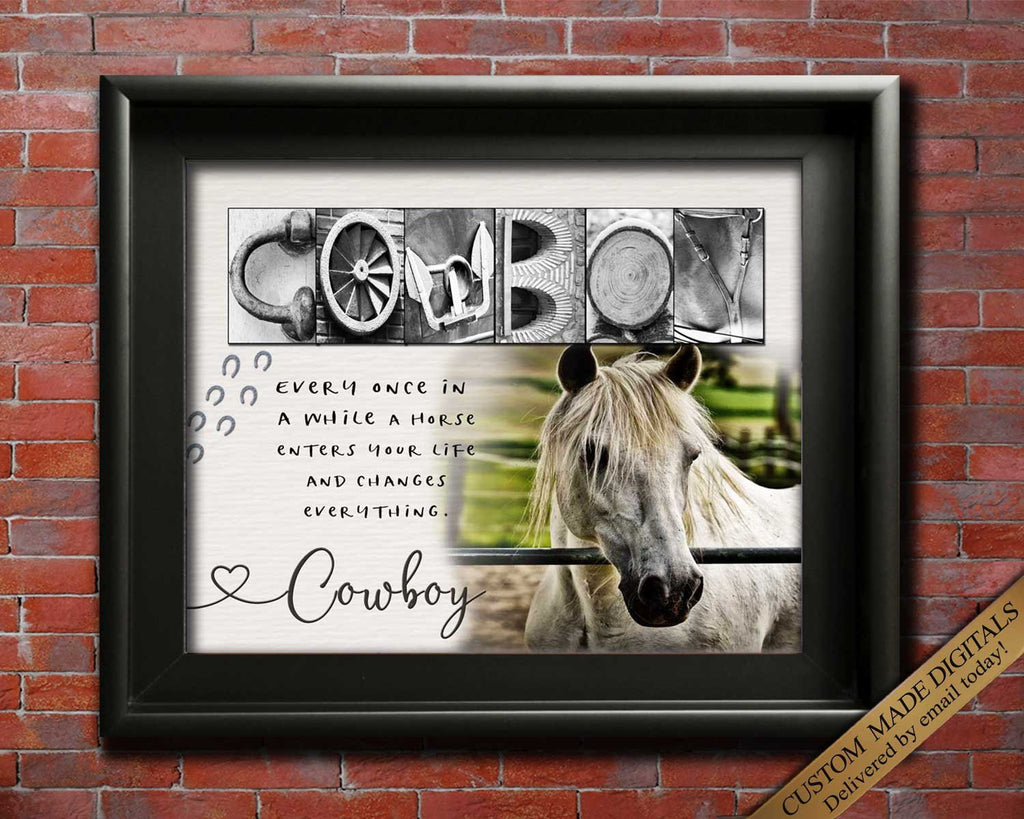 Gift for Horse lover wall art