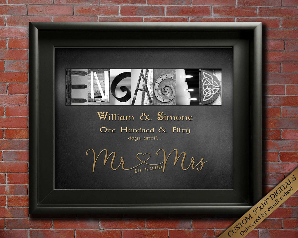 Engagement gift personalized