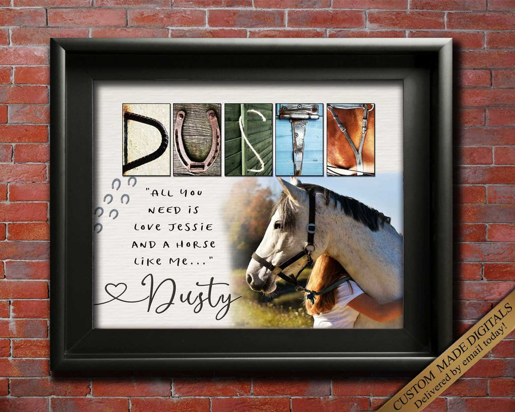 Gift for pony lover wall art