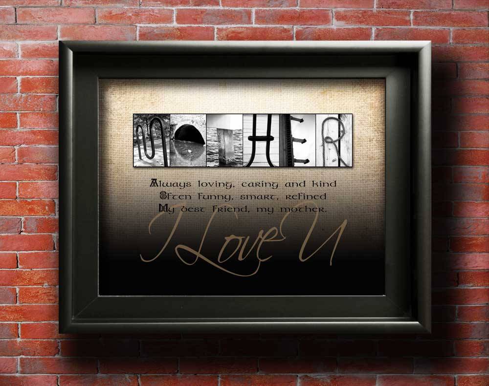 Gift From Daughter To Mother Unique Gift ideas for Mom, Gift from Son, –  Letter Art Gifts