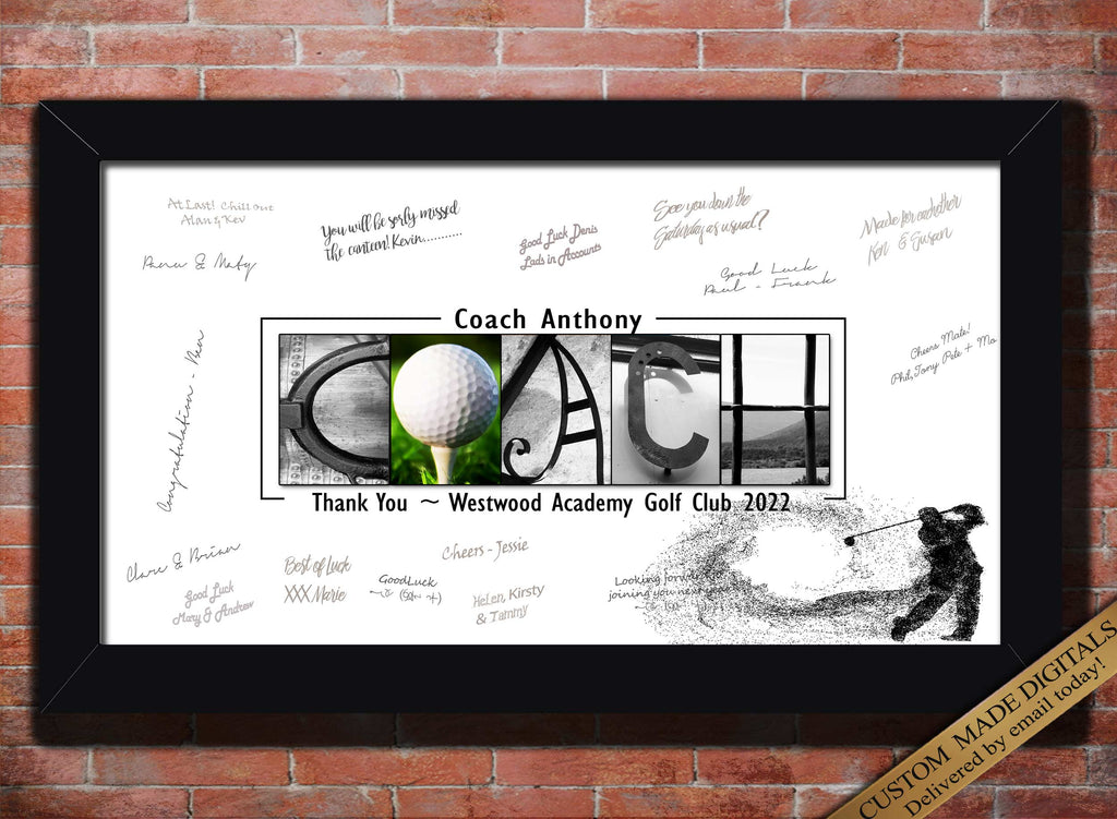 Golf Coach Appreciation Gift 