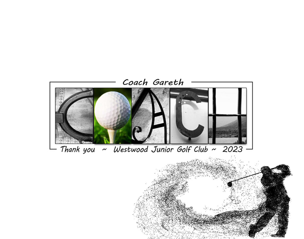 Golf Coach Thank You Club Members Gift