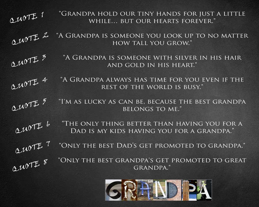 Grandpa Personalized Quotes