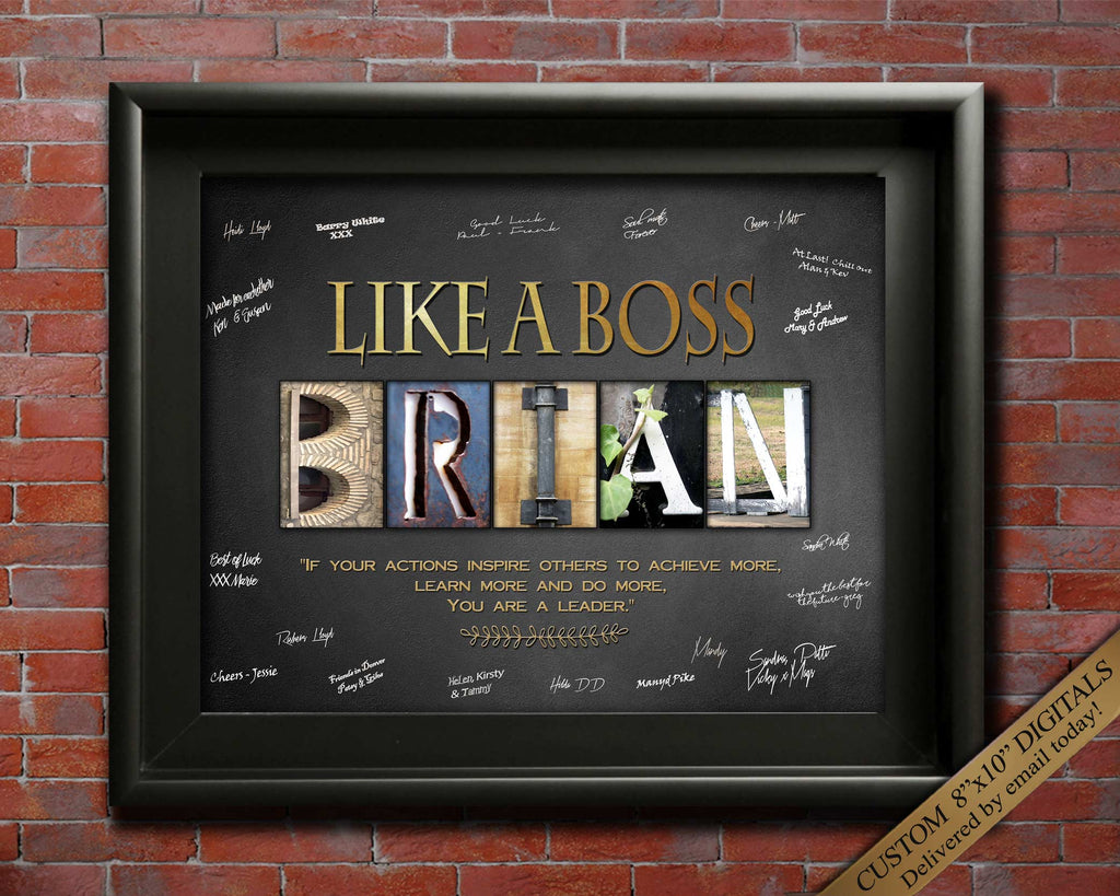 Like a Boss Gift Printable Alphabet photography