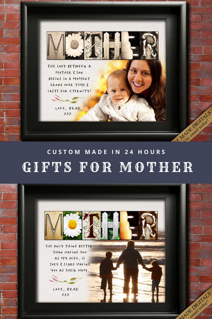Mother photo gift for Christmas from kids