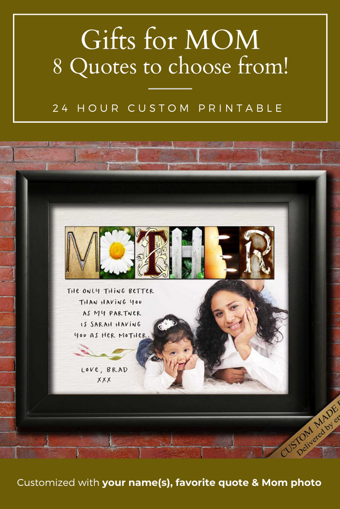 Mother photo gift for birthday