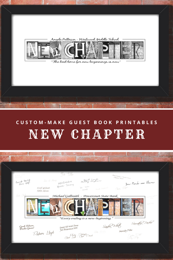custom made alphabet art farewell gift