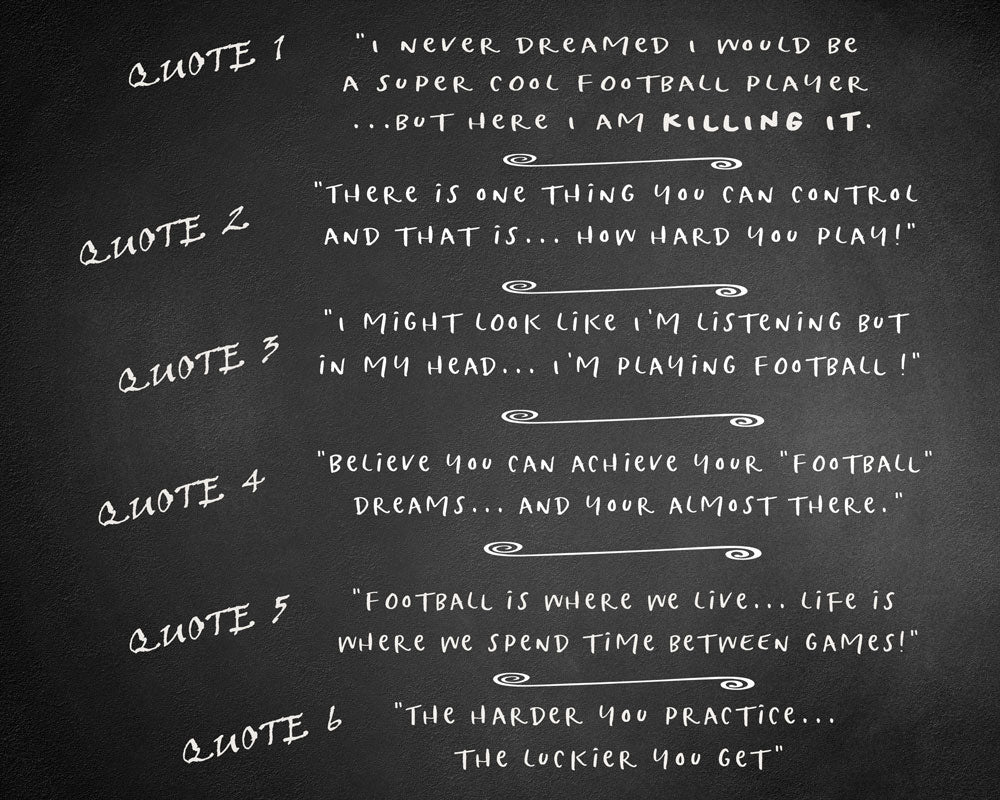 Football Player Sign End Of Season Quotes