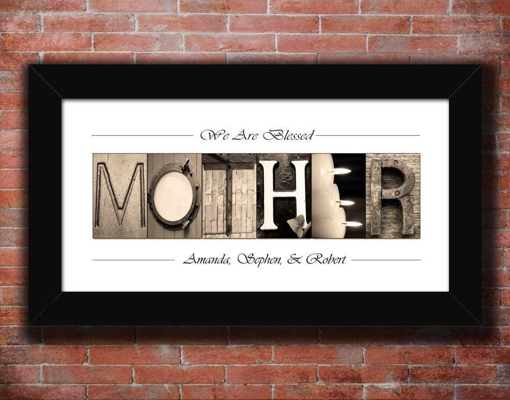 Personalized Framed Wall Art for Mom, Mother's Day Gift From