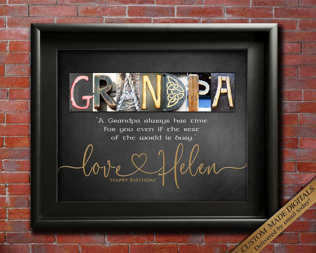 Personalized Grandpa gift for Birthday