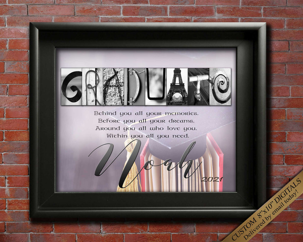 Personalized gift for graduation quote