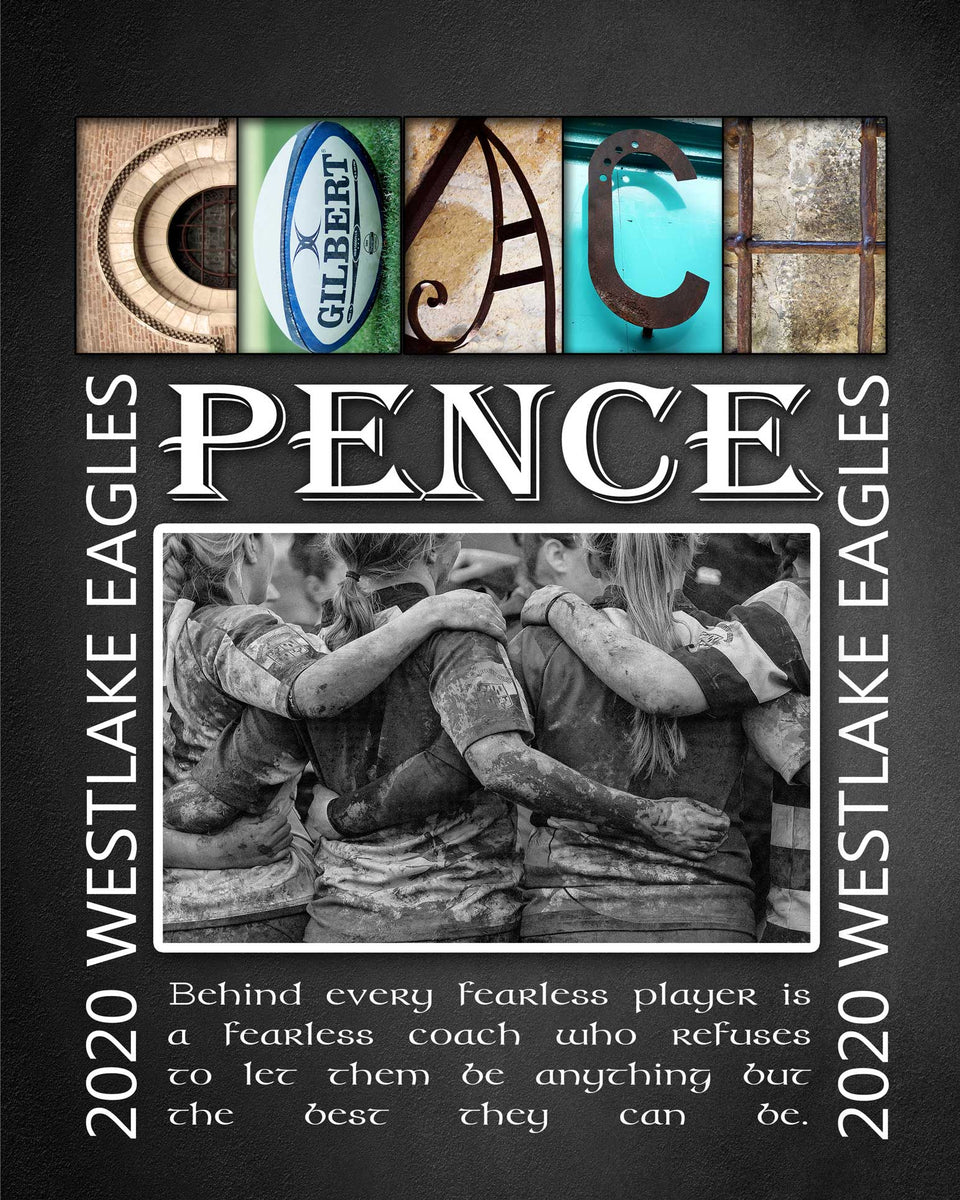 Thanks Coach Rugby Rugby Coach Gift Printable with Rugby Team Photo. Thank You Rugby Coac ...