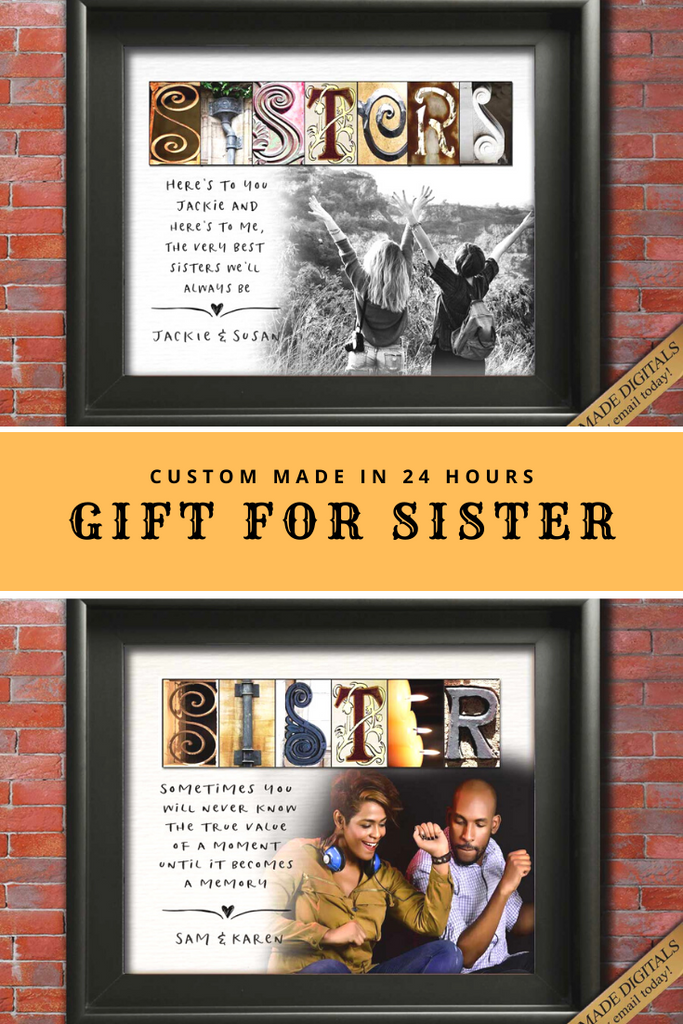 Sisters Gift Ideas with photo for Christmas