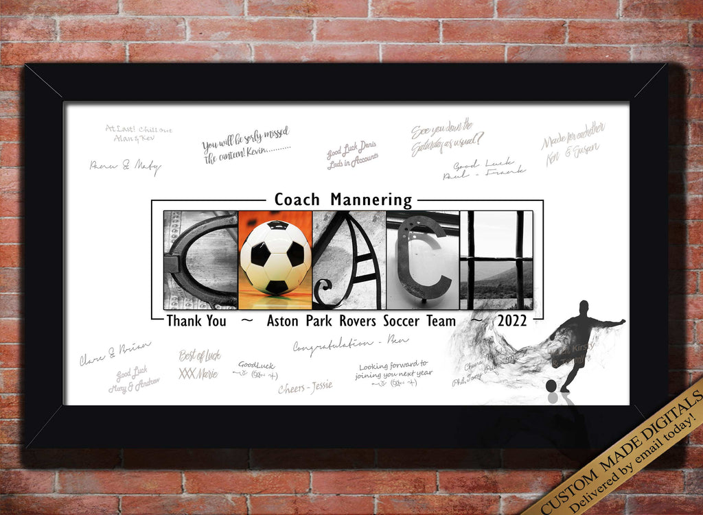 boys Soccer gift for male coach