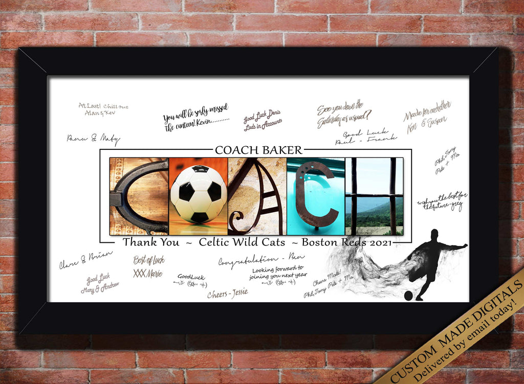 Football Coach Thank You Print