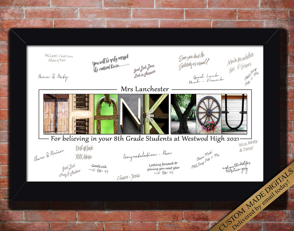 Thank You Teacher Signing Print