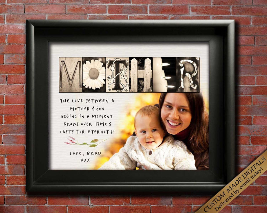 Gift for Mom and Son, Mom Gifts from Son, New Mom Gift from Husband, Mother Son gift for new mom gifts from son, FROM Dad Mom Son Daughter