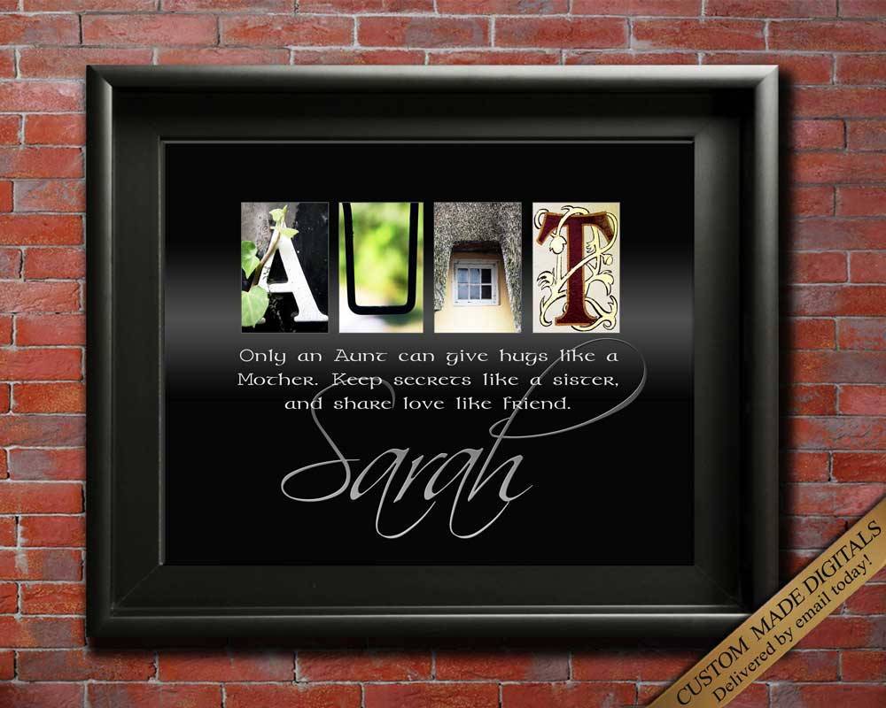 Unique Christmas gift for Aunt Printable