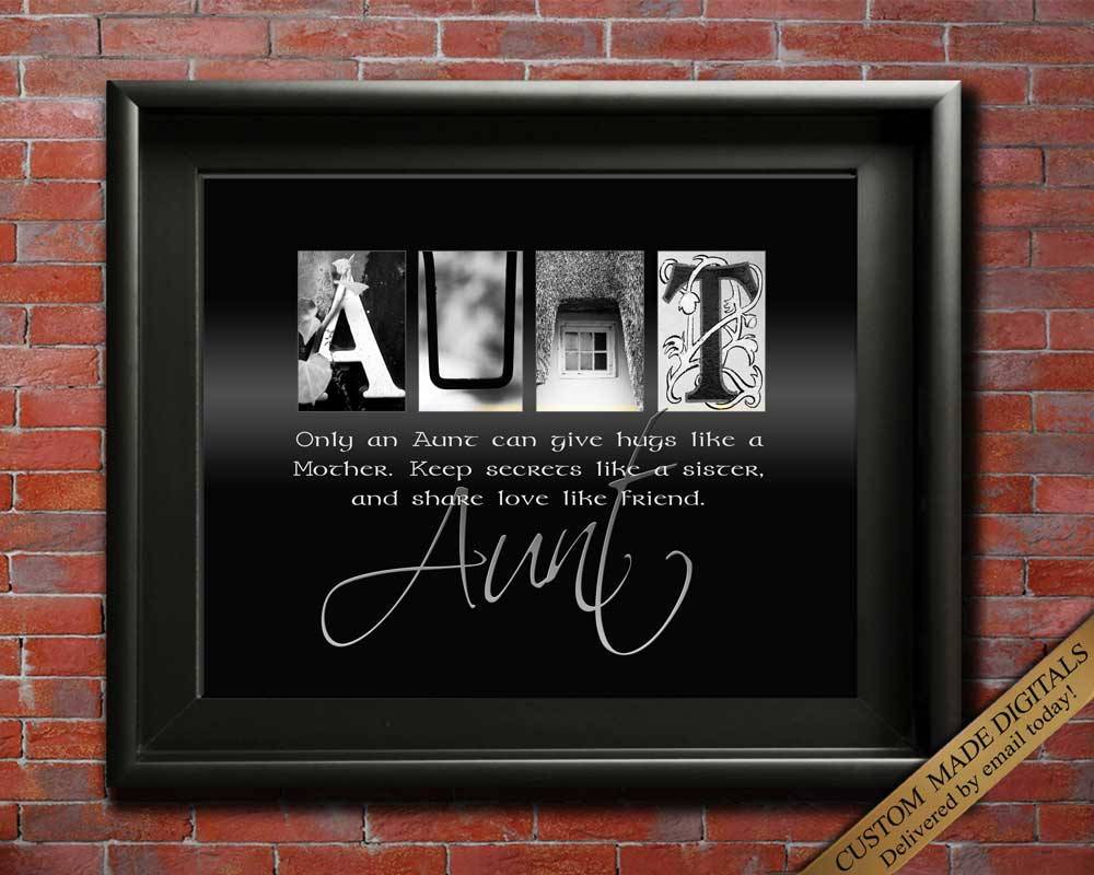 Wall Art Christmas gift for Aunt Printable