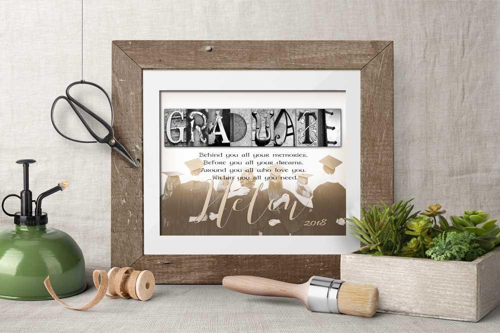 Wall Art Graduate Gift behind you all your memories
