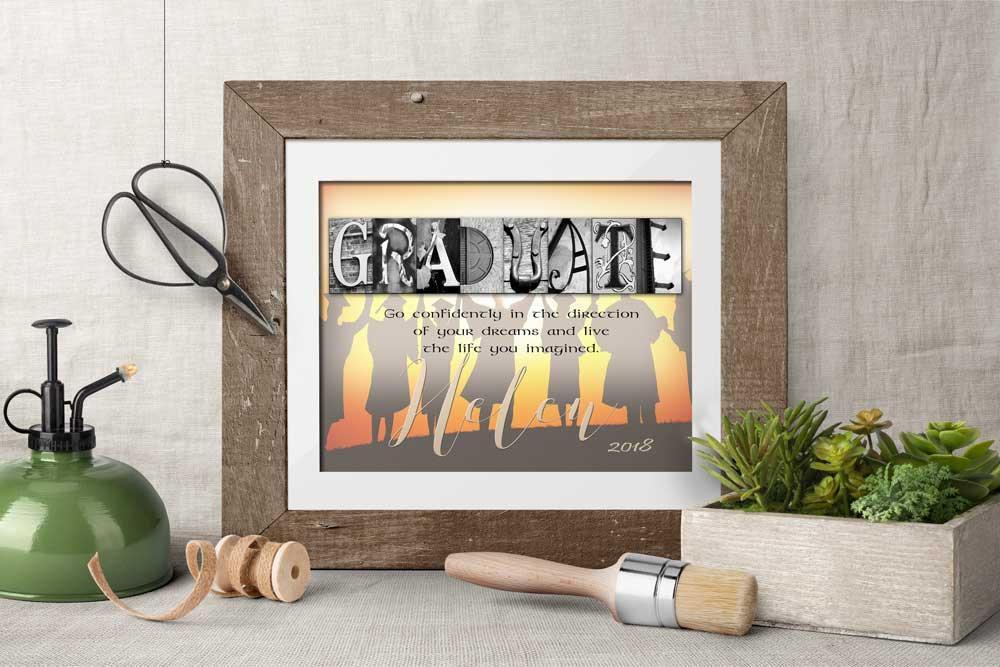 Wall Art Graduate Gift inspiring quotation