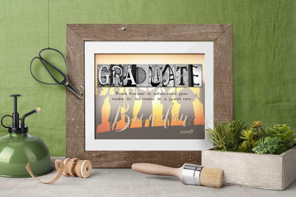 Wall Art Graduate Gift your future quotation