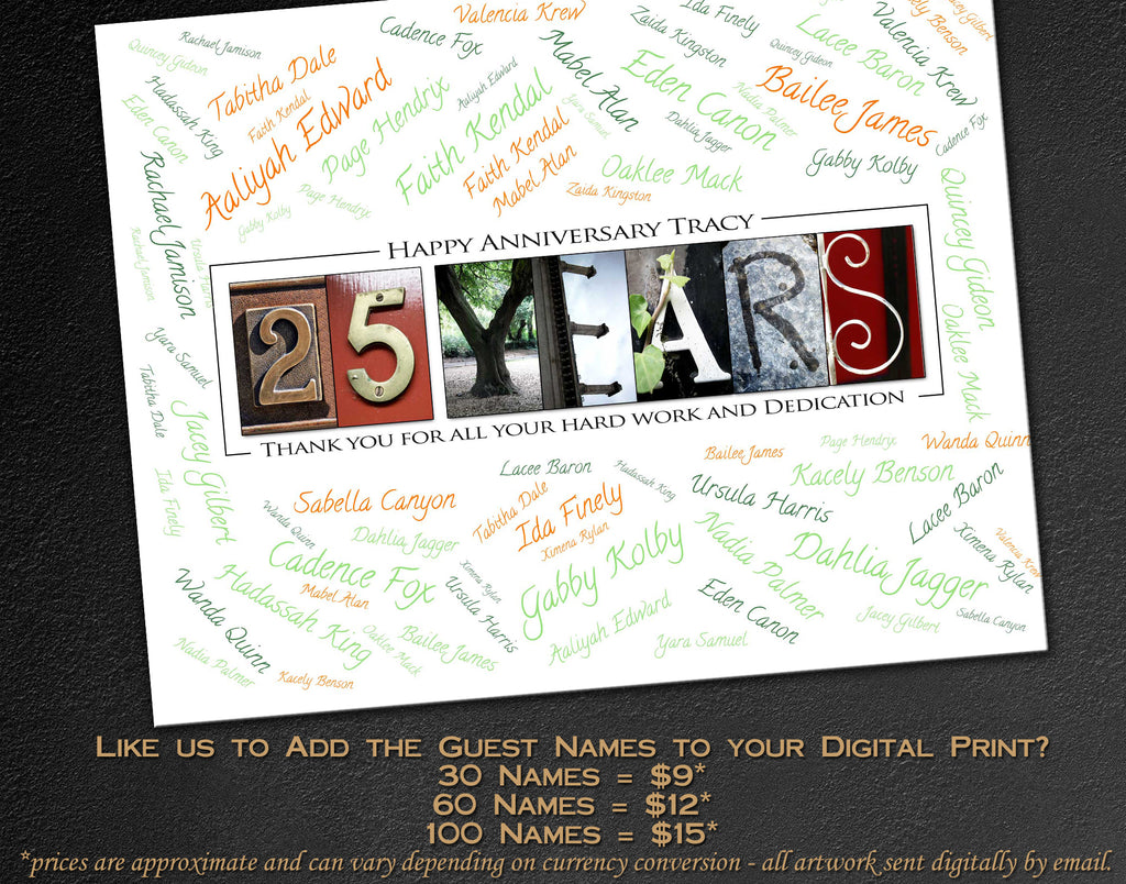 work anniversary signature service