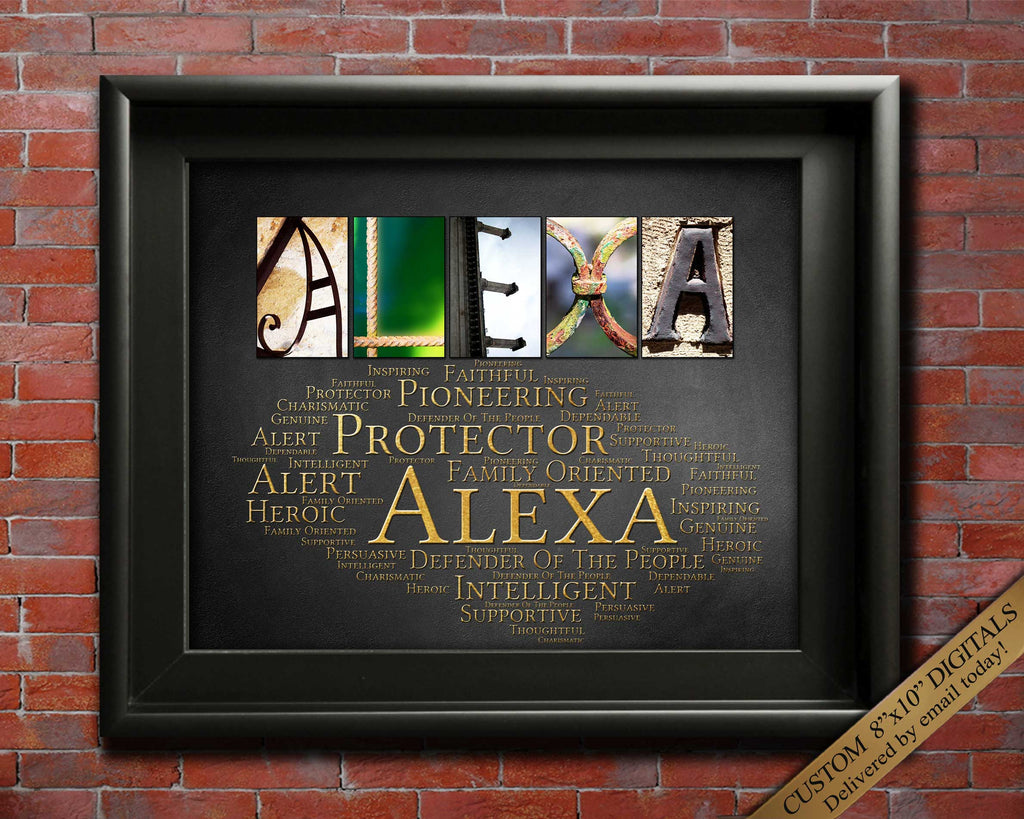 Alexa Name Origin Gift Printable