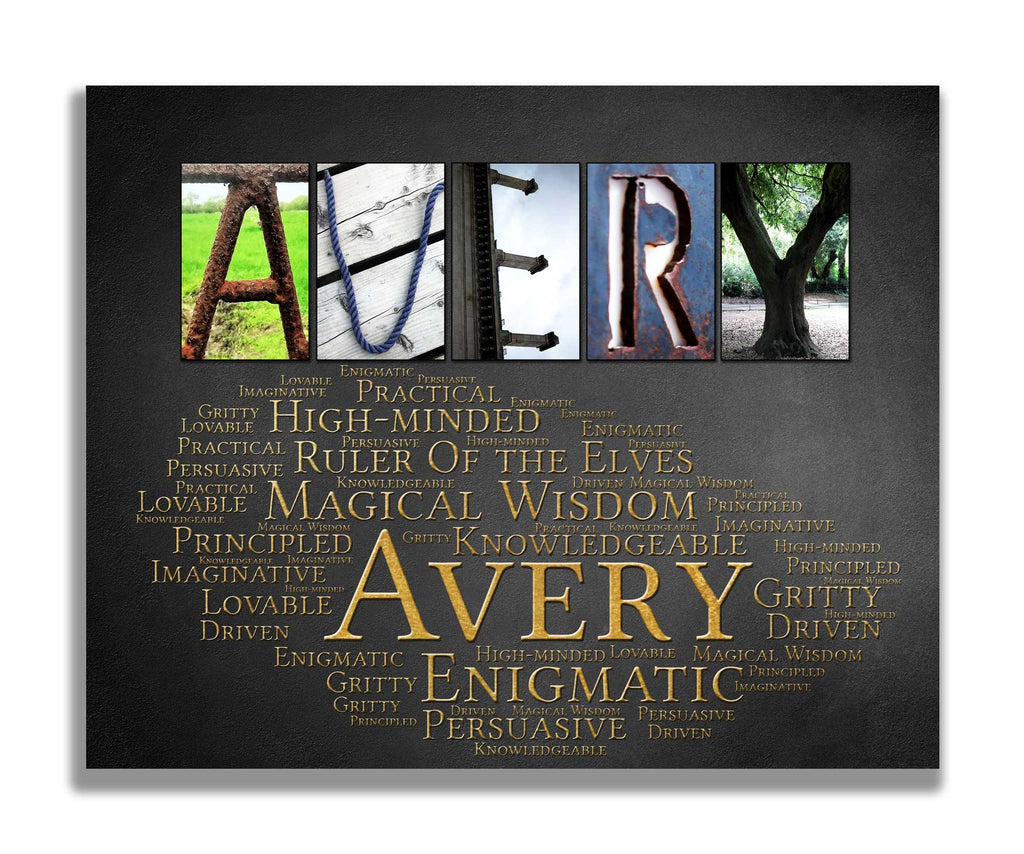 Avery Name Art unique