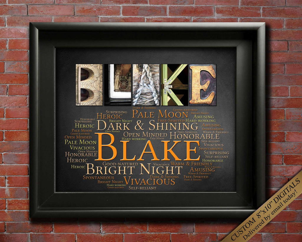 Blake Name Meaning Printable Unique Art