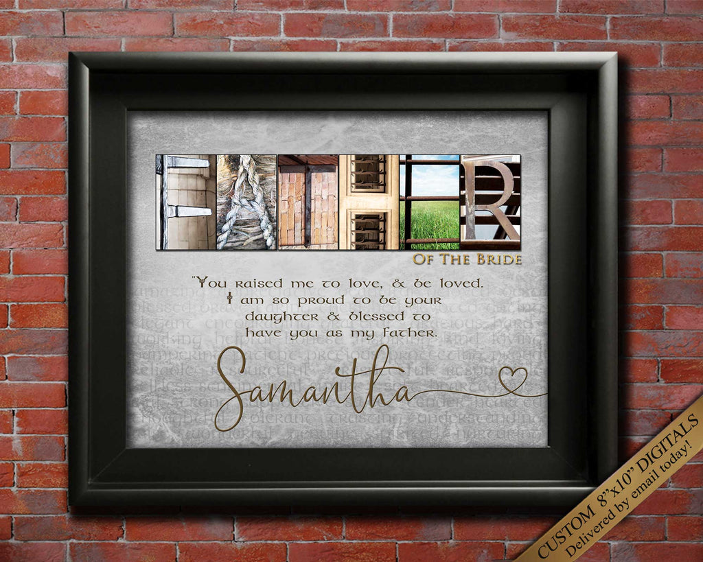 personalized gift for dad of the bride from daughter