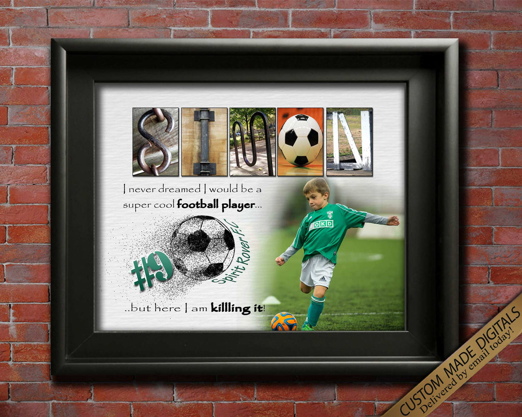 Football Player Sign End Of Season Gift