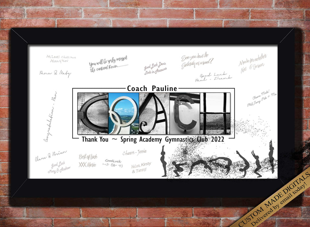 Gym Coach Guestbook Print