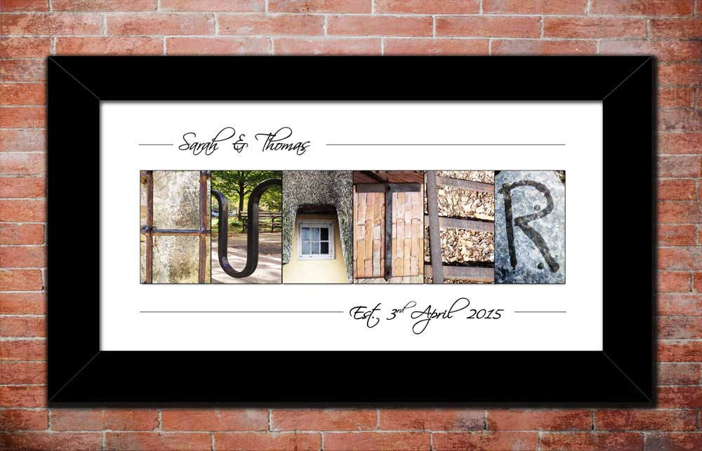 Personalized Letter Art Wedding Gift