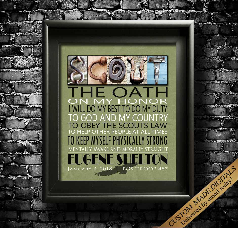 Boy Scout Oath Gift Printable