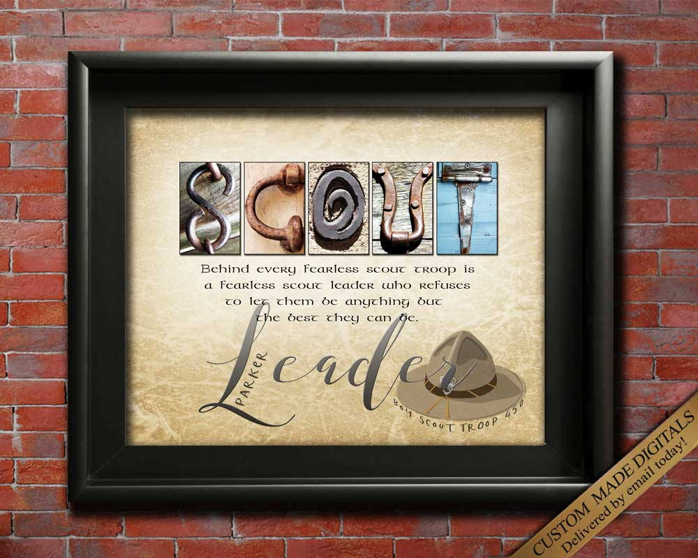 Personalized Scout Leader Gift