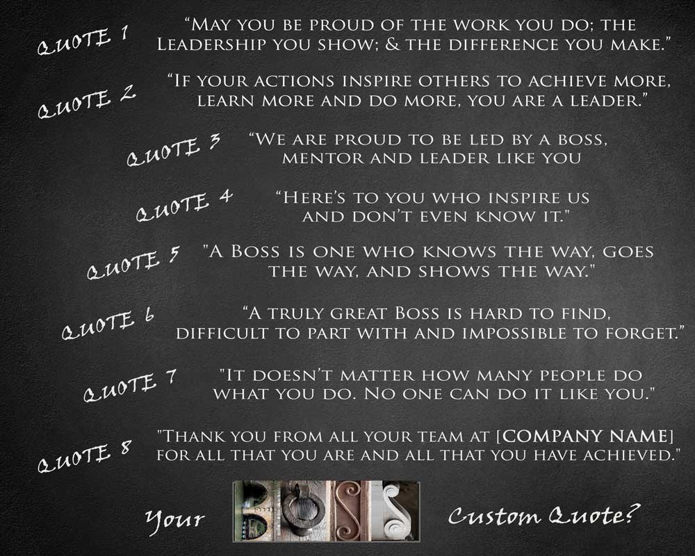 Boss Gift Printable Quotes 