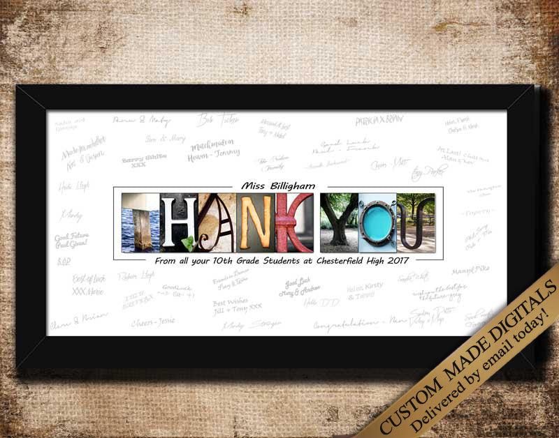 Thank You Teacher Gift Guest Book